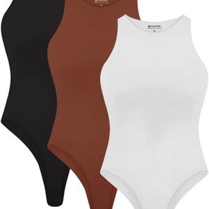 Coyote Bodysuit Trio - Black, Brown, and White